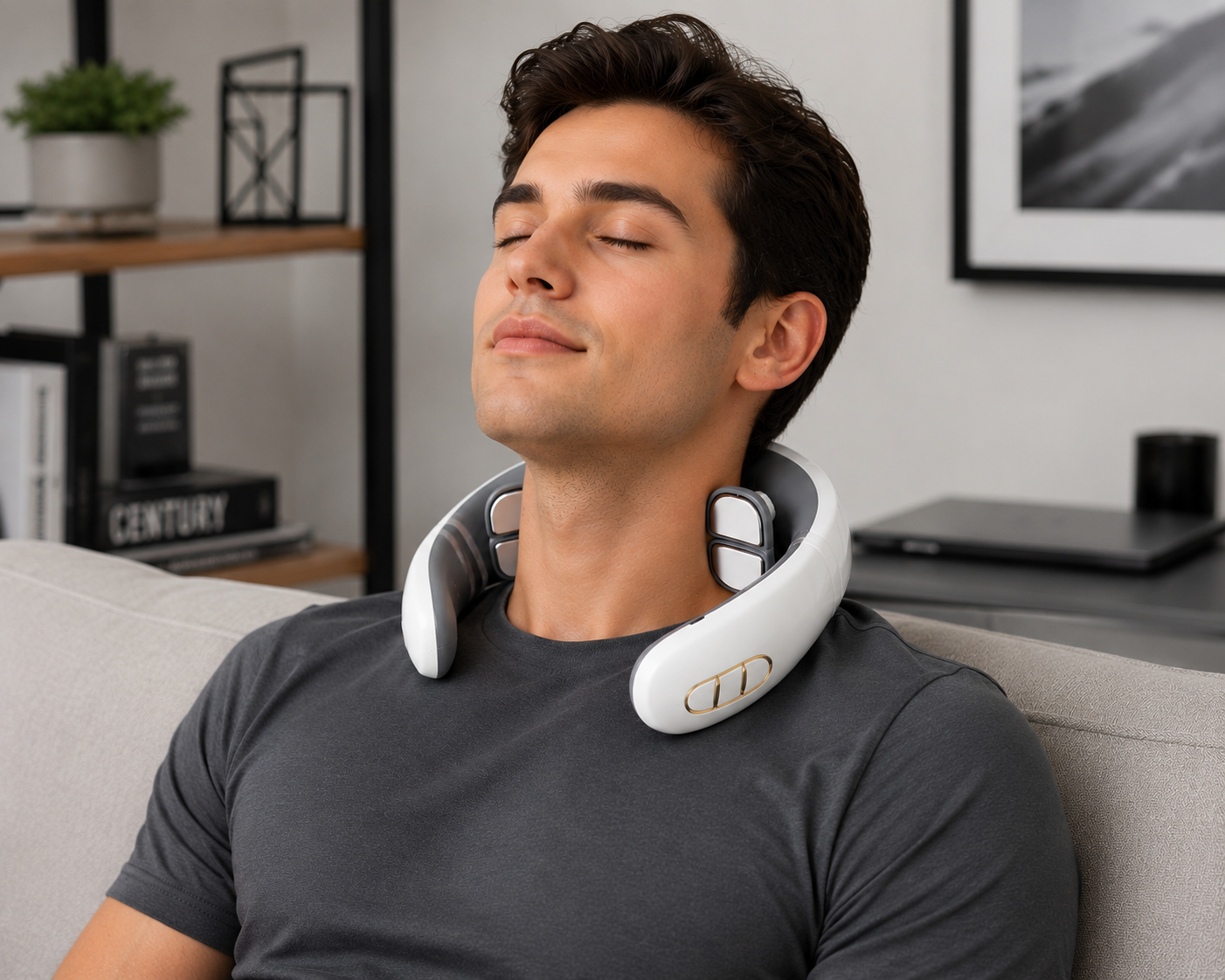 Smart Neck & Shoulder Massager with TENS & Heating