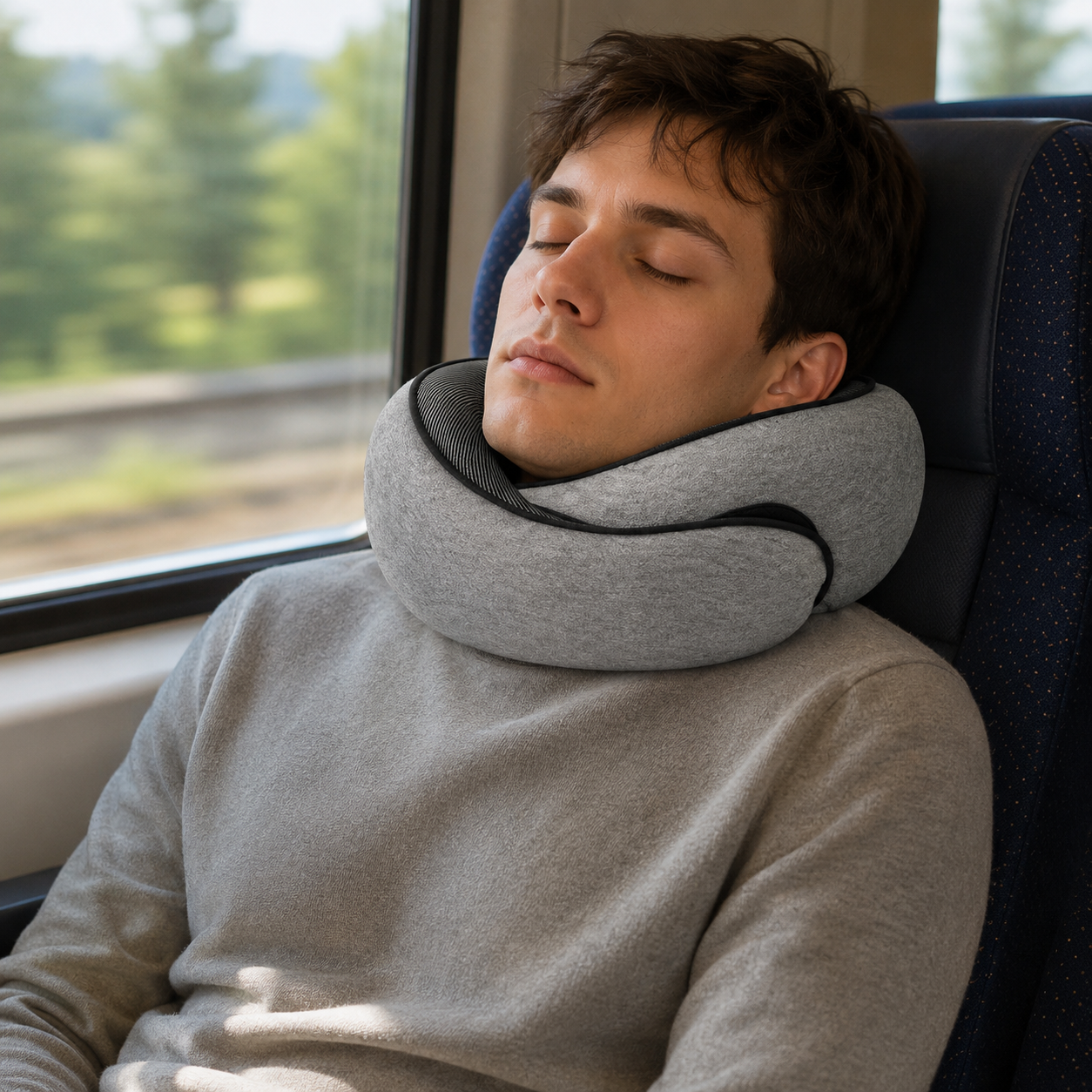 Memory Foam Travel Neck Pillow