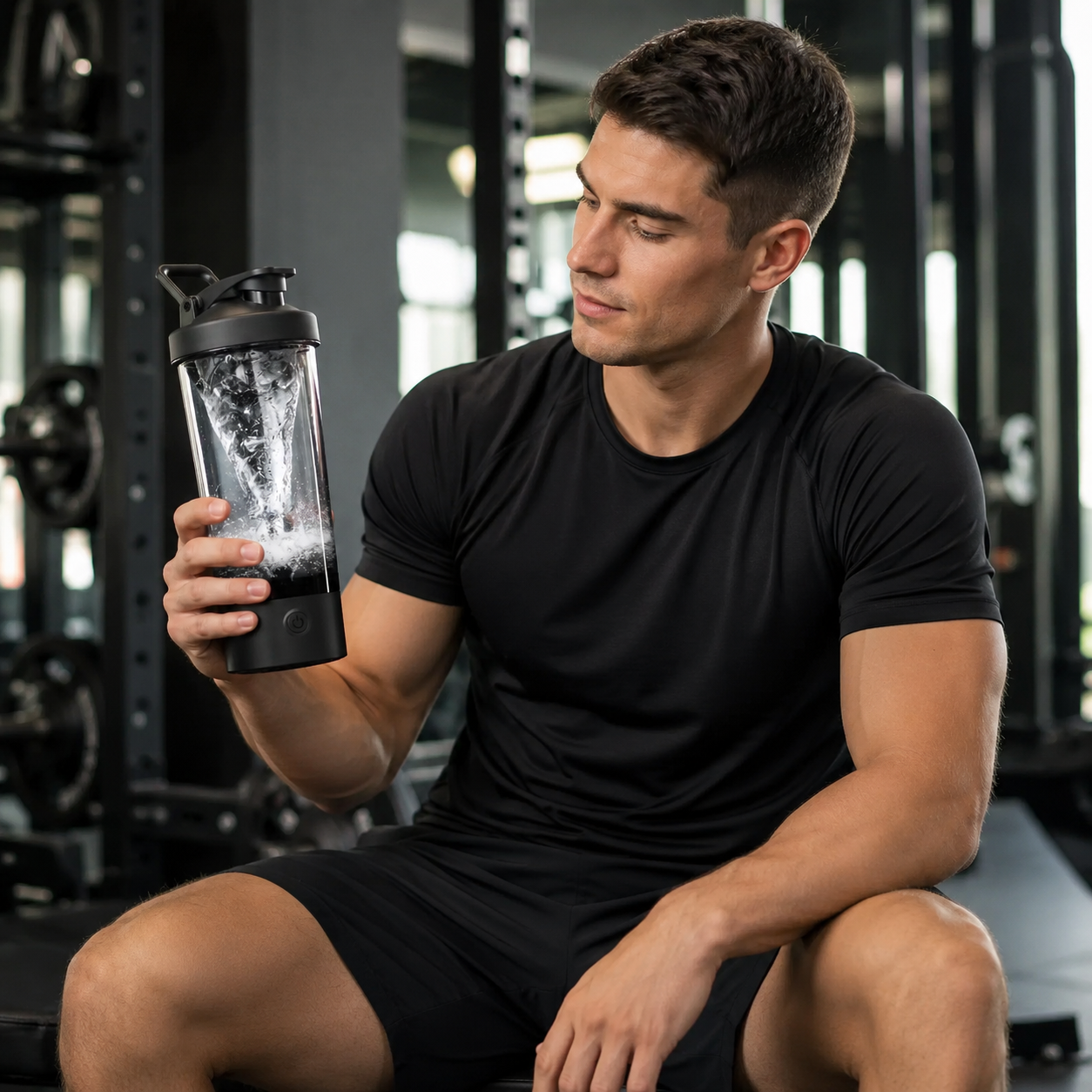 Premium Electric Protein Shaker Bottle