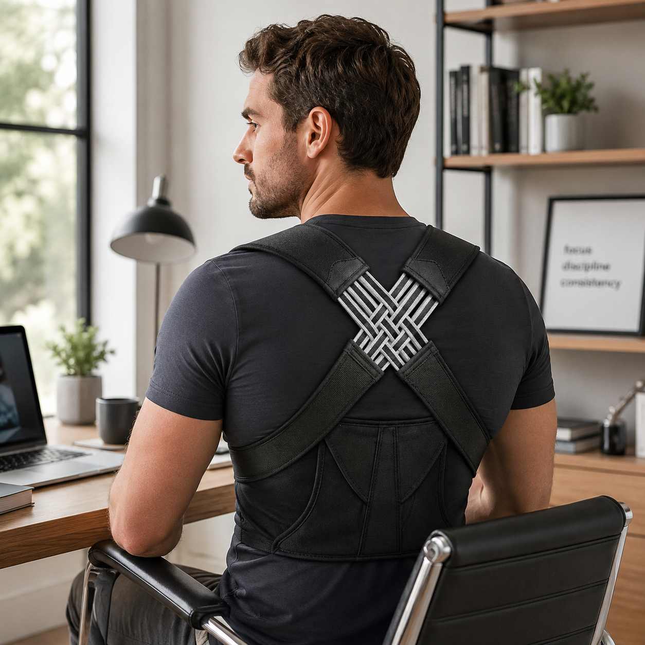 Men’s Adjustable Posture Corrector & Back Support Belt