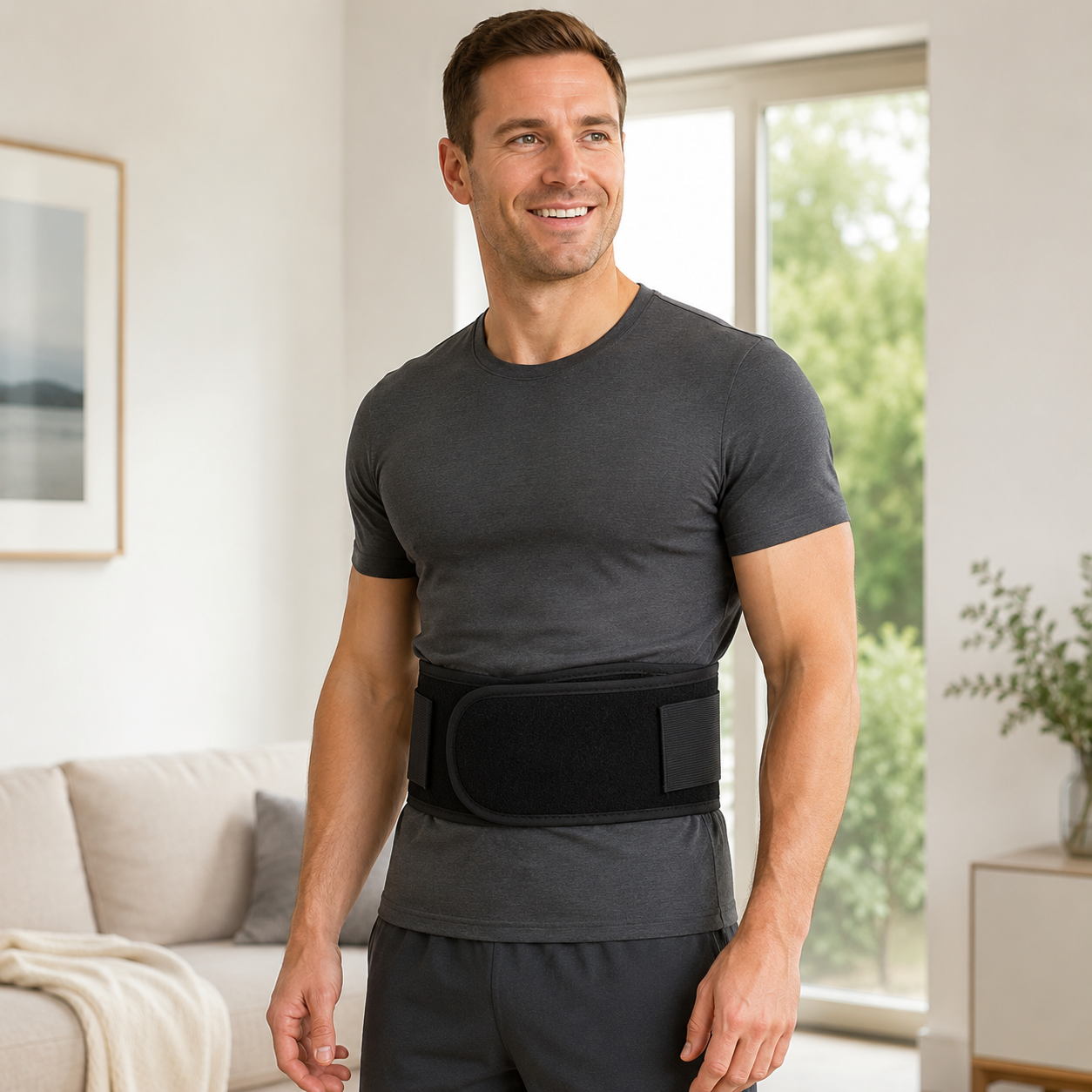 Men’s Self-Heating Magnetic Back Support Belt