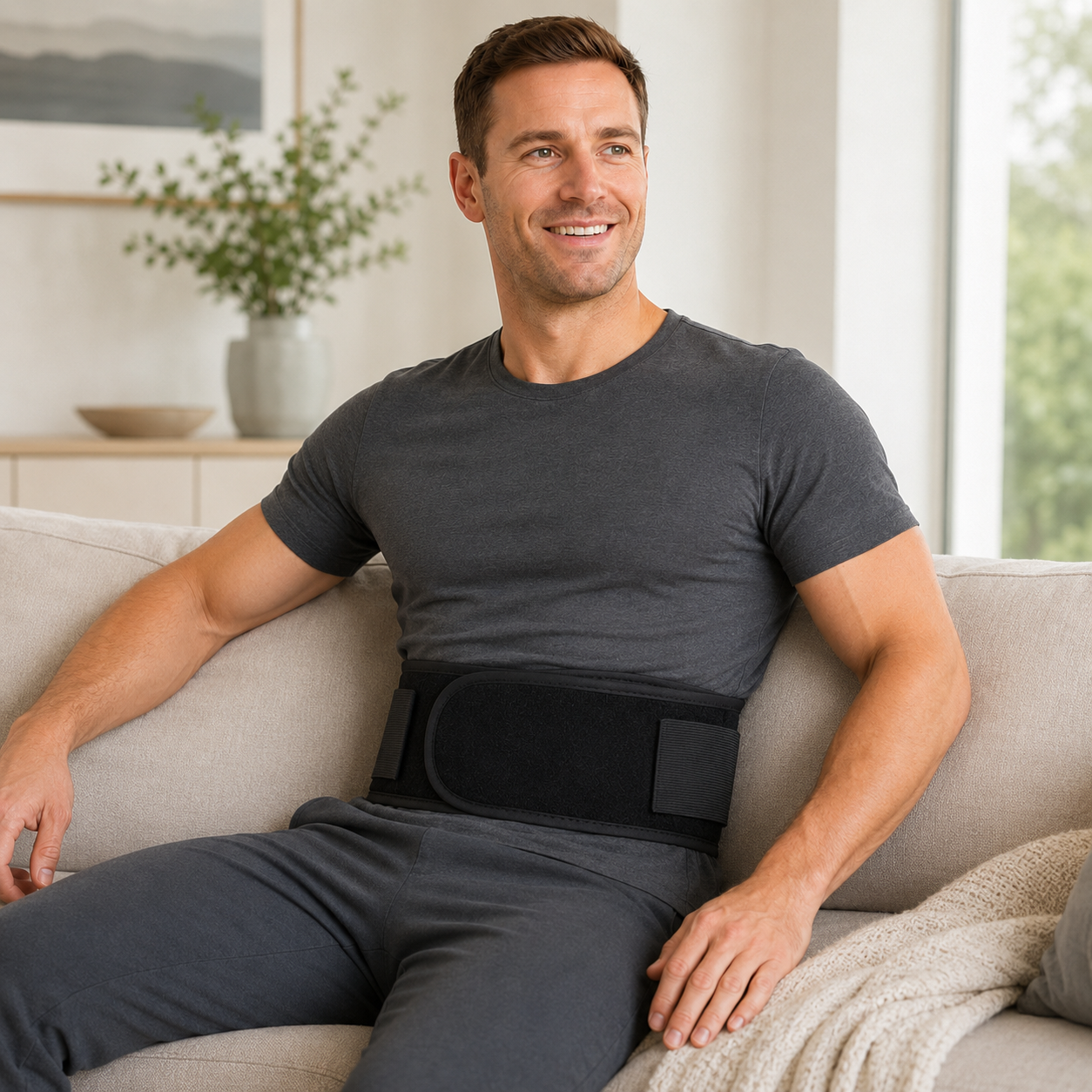 Men’s Self-Heating Magnetic Back Support Belt