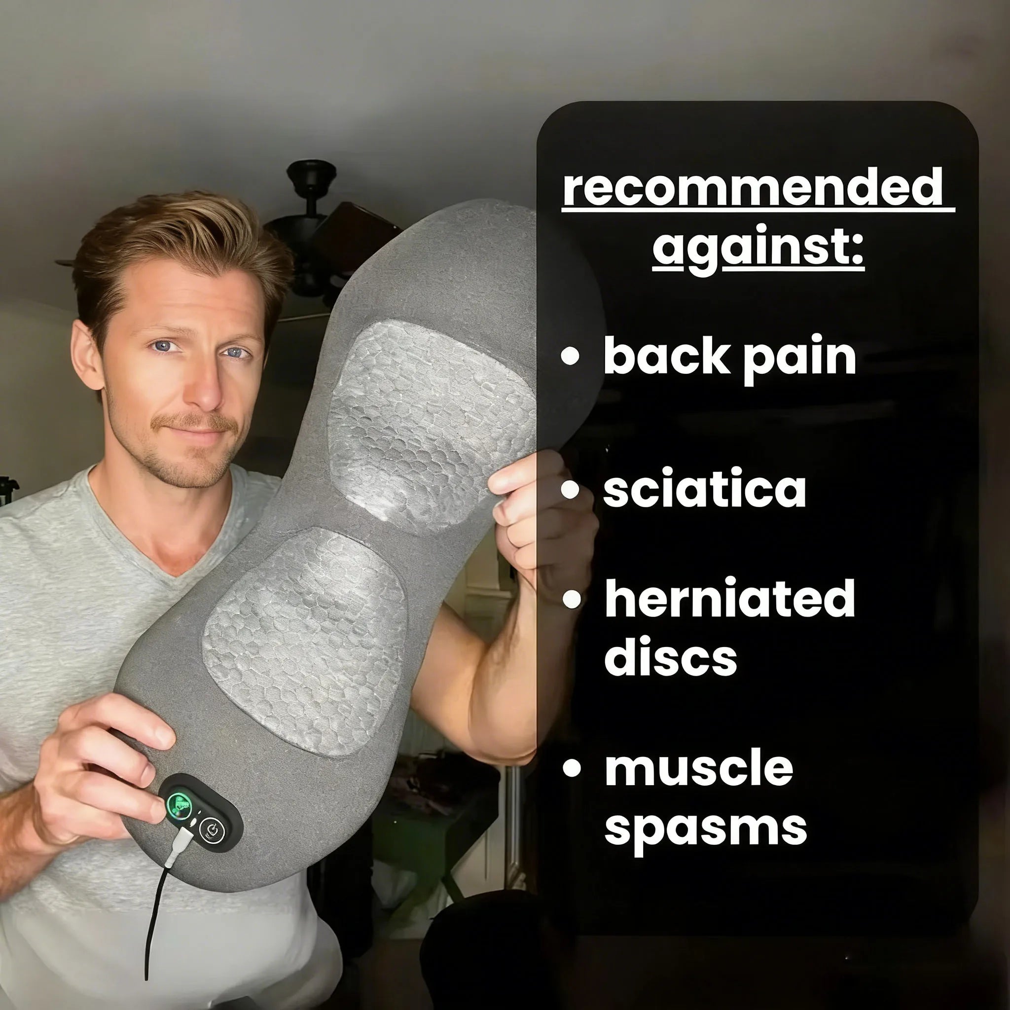 3-in-1 Electric Lumbar Support Pillow