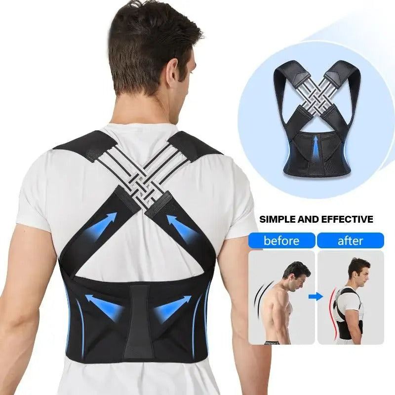 Men’s Adjustable Posture Corrector & Back Support Belt